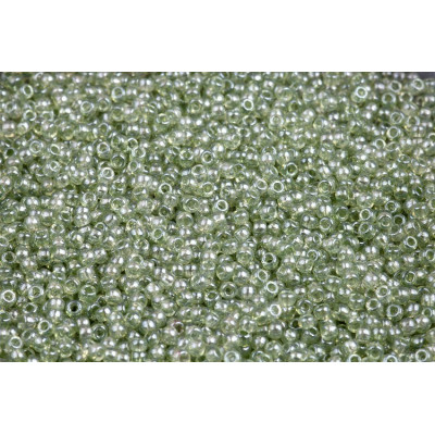 MATUBO ROUND 11/0 N. 62 CRYSTAL GREEN LUSTER