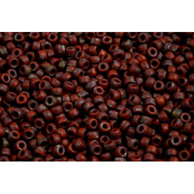 Matubo™ Round 8/0 Chocolate Travertine 13600/86875 | Czech Beads