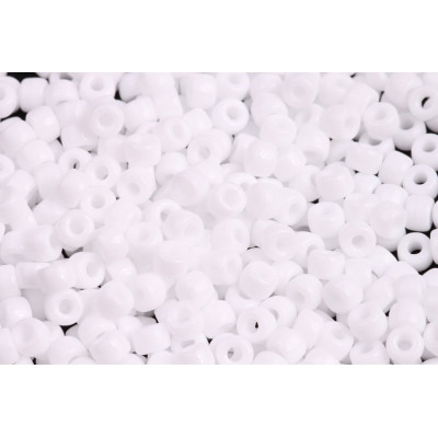 Matubo Round 6/0 Czech Seed Beads Opaque Chalk White 03000 10g