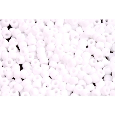Matubo Round 6/0 Matte White 03000/84110 | Czech Glass Beads
