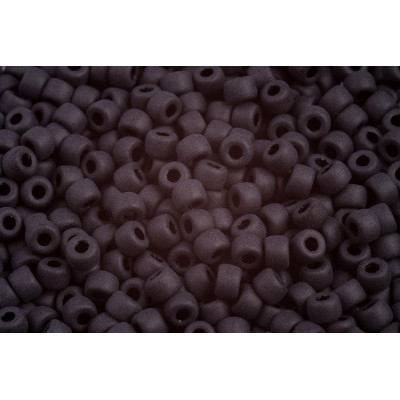 Matubo™ Round 6/0 Jet Black Matte 23980/84110 | Czech Glass Beads