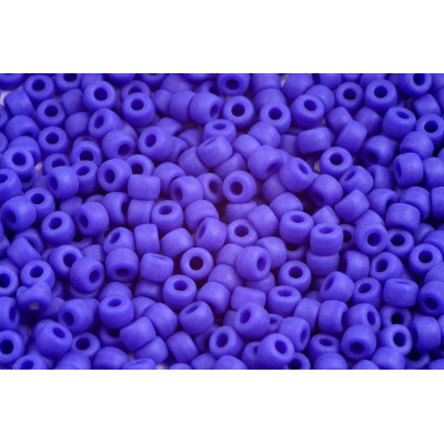 Matubo™ Round 6/0 Matte Violet Blue Beads 84110 | Czech Glass
