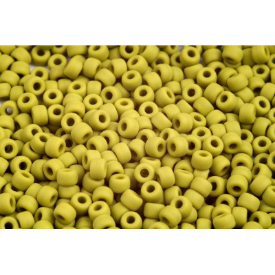 Matubo 6/0 Seed Beads Matte Lime Green 53410/84110 | Czech Glass