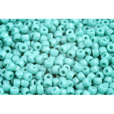 Matubo Round 6/0 Czech Glass Beads Turquoise Green 63130