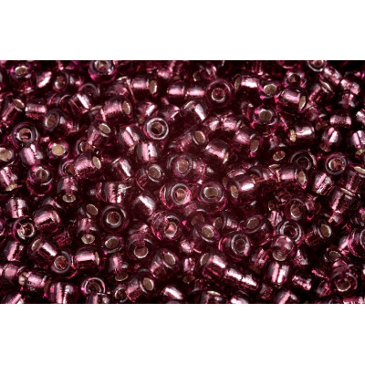 Matubo 6/0 Round Amethyst Silver Lined 81800 | Czech Glass Beads