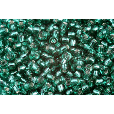 Czech Matubo™ Round 6/0 Emerald Silver Lined 50720 | 10g Glass Beads
