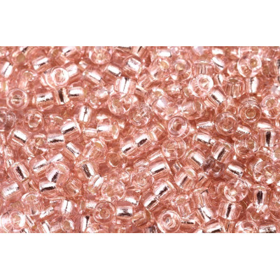 Matubo Round 6/0 Beads Rosaline Silver Lined 70120/81800 | Czech Glass