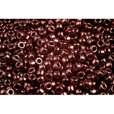 Matubo Round 6/0 Jet Bronze Luster 23980/14415 | Czech Glass Beads