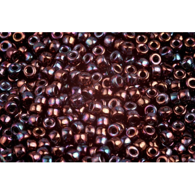 Matubo Round 6/0 Jet Iris Luster 23980/15781 | Czech Glass Beads