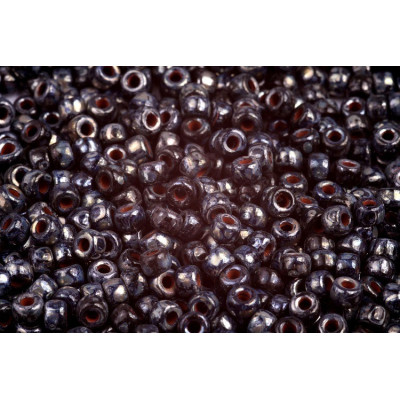 Matubo™ Round 6/0 Jet Picasso 23980/43400 | Czech Seed Beads