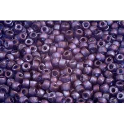 Matubo Round 6/0 Seed Beads Sapphire Nebula Mat 85001 | Czech Glass