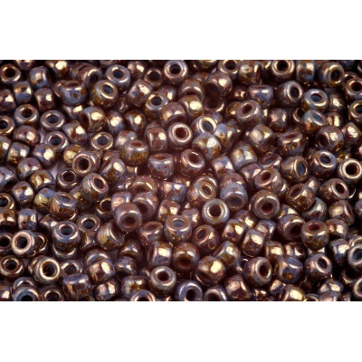 Matubo™ Round 6/0 Turquoise Brown Violet 63030/15695 | Czech Beads