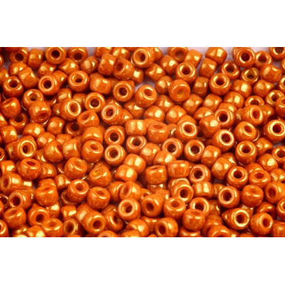 Matubo™ Round 6/0 Czech Seed Beads Limon Red Luster 83120/14495