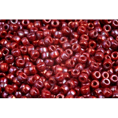 Matubo™ Round 6/0 Czech Seed Beads Deep Red Nebula 93200 | 4.1mm