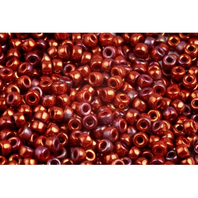 Matubo Round 6/0 Coral Red Vega Iris 93200/15780 | Czech Beads