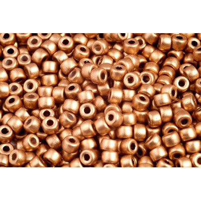 Matubo Round 6/0 Crystal Bronze Pale Gold 01710 | Czech Glass Beads