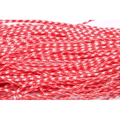 Paracord (PES) N. 100 Red/wh
