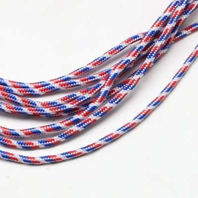 Paracord (PES)  N. 105 white/blue/red