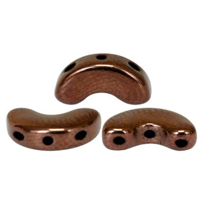 Arcos par Puca 3-Hole Beads Dark Bronze 23980/14415 | Glass Beads