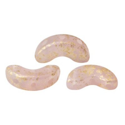 Arcos par Puca Beads 5x10mm Pink Opal Splash 71400/94401