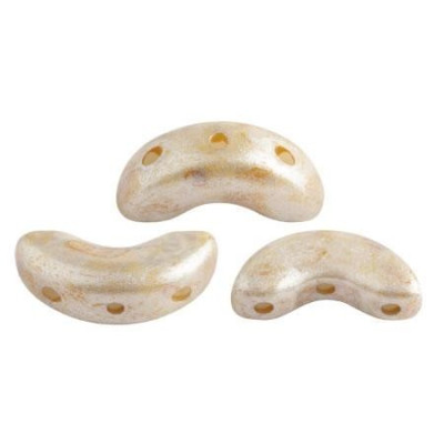 Arcos® par Puca® Ivory Spotted 02010/65321 | Czech Glass Beads