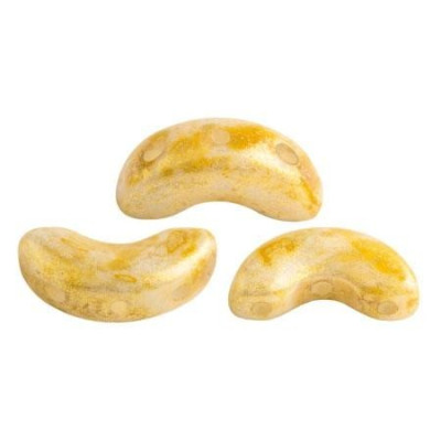 Arcos® par Puca® Beige Spotted 02010/65322 | 5x10mm Czech Glass