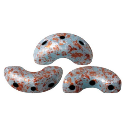 Arcos par Puca 5x10mm Blue Turquoise Tweedy 63030/45703 | Glass Beads