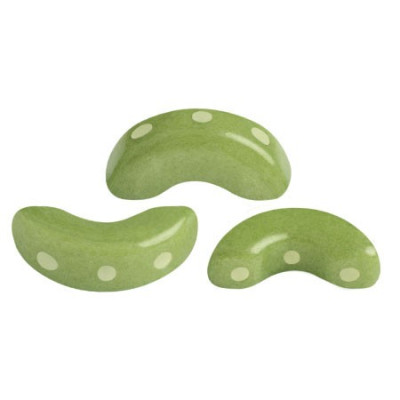 Arcos par Puca 5x10mm Opaque Pistachio 02020/32062 | Glass Beads