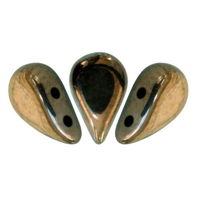 Amos par Puca 5x8mm Dark Gold Bronze 23980/14485 | Czech Glass