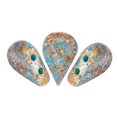 Amos® par Puca® 5x8mm Opaque Blue Turquoise Tweedy 63030