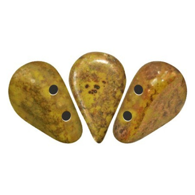 Amos® par Puca® 5x8mm Opaque Jonquil Deep Gold 15695 | Czech Beads