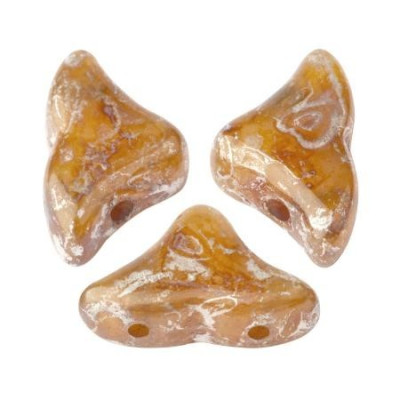 Hélios par Puca 6x10mm Rose Opal Picasso 71010/65400 | Glass Beads