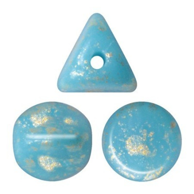 Ilos® par Puca® 5mm Opaque Blue Turquoise Splash 63030/94401