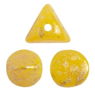 Ilos® par Puca® Opaque Jonquil Splash 83120/94401 | 5mm Glass Beads