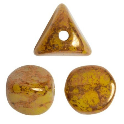 Ilos® par Puca® Jonquil Opal Bronze 81230/15496 | 5x5mm Czech Glass