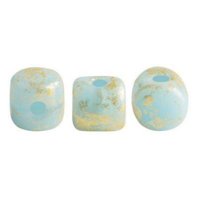 Minos par Puca Beads Aqua Opal Splash 61010/94401 | Czech Glass