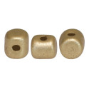 Minos® par Puca® 3x2.5mm Light Gold Mat 01710 | Czech Glass Beads