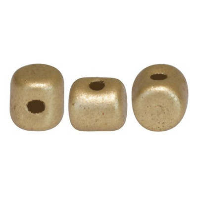 Minos® par Puca® 3x2.5mm Light Gold Mat 01710 | Czech Glass Beads
