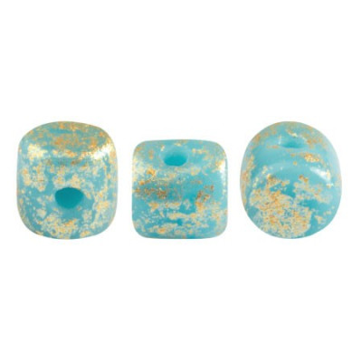 Minos® par Puca® Opaque Aqua Splash 63020/94401 | 3x2.5mm Beads