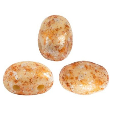 Samos par Puca 5x7mm Opaque Beige Tweedy 13020/45703 | Glass Beads