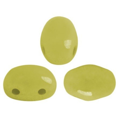 Samos par Puca 5x7mm Opaque Green Luster 53420 | Czech Glass