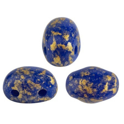Samos par Puca 5x7mm Opaque Sapphire Splash 33050/94401 | 13pcs