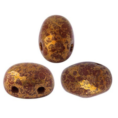 Samos® par Puca® 5x7mm Opaque Choco Bronze 13620/15496 | Czech Beads
