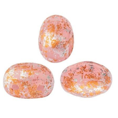 Samos par Puca 5x7mm Pink Gold Mottled 53120 | Czech Glass Beads