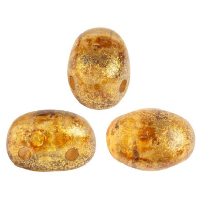 Samos par Puca No. 91 Crystal Gold Spotted 00030/65322 | Glass Beads