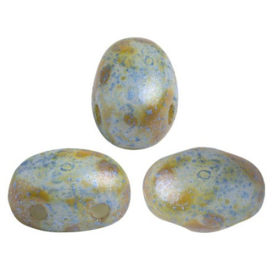 Samos par Puca 5x7mm Opaque Blue/Green Spotted 02010/65325