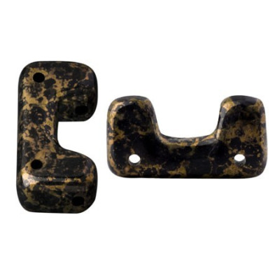 Télos® par Puca® Jet Bronze 23980/15496 | 12x6mm Czech Glass Beads