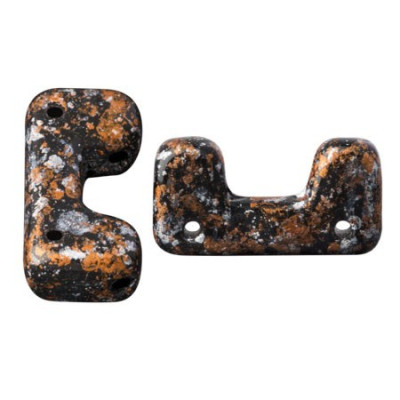 Télos® par Puca® Jet Tweedy 23980/45703 12x6mm | Czech Glass