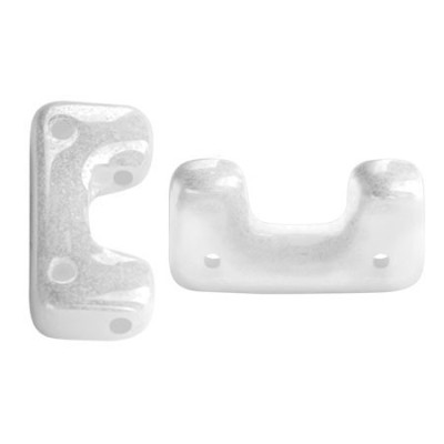 Télos® par Puca® Opaque White Ceramic Look 03000/14400 | Glass Beads