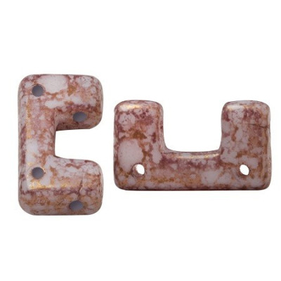 Télos® par Puca® 12x6mm Opaque White Bronze 03000/15496 | 6pc